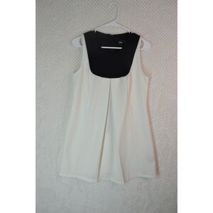 Asos Women's 6 White Sleeveless Knee Length Sheath Dress